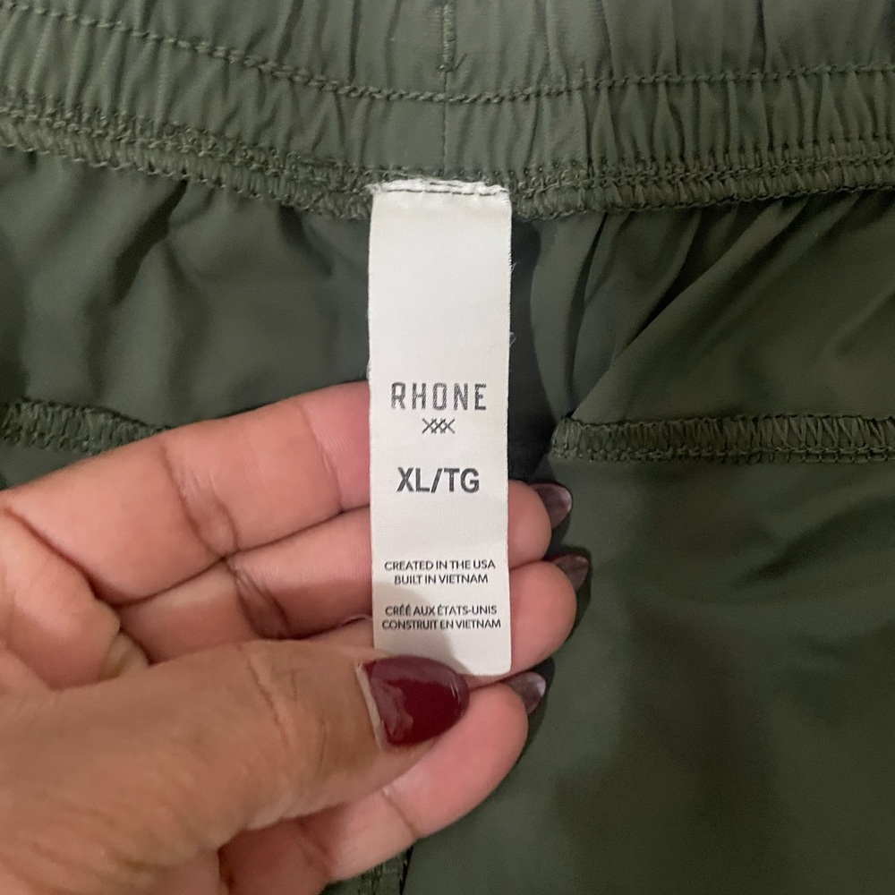 RHONE Olive Green Performance Drawstring Shorts - image 9